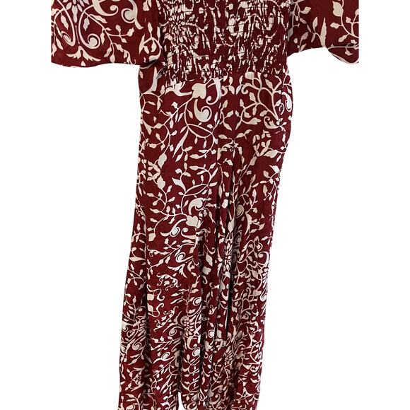 The Kooples Paris Womens 2 SILK Long Dress V Neck Flutter Sleeve Old Money Boho - Picture 6 of 10